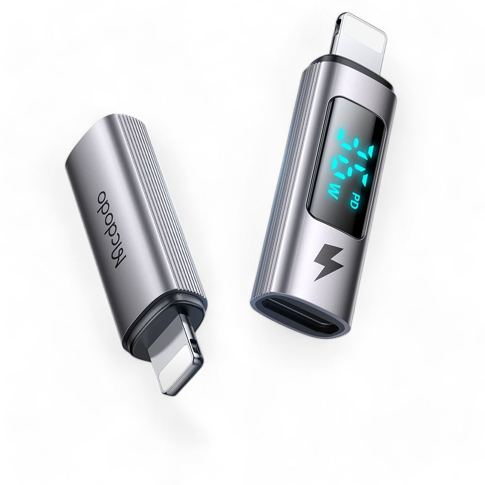 Accesorio mcdodo adaptador ca-6100 adaptador otg tipo-c a lightning color gris