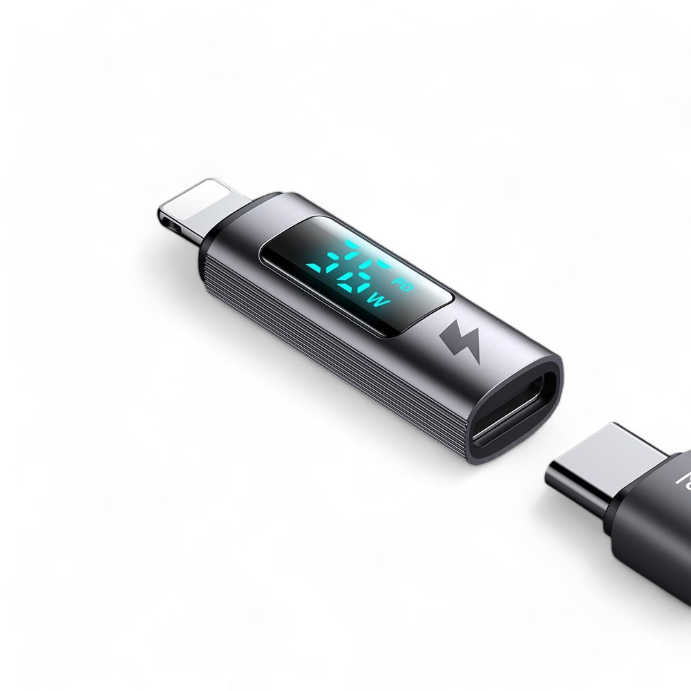 Accesorio mcdodo adaptador ca-6100 adaptador otg tipo-c a lightning color gris