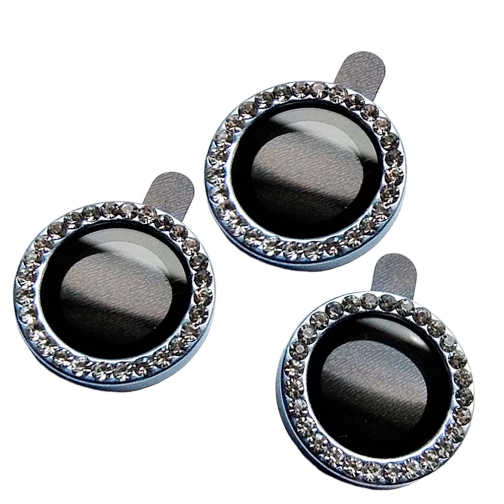 Accessory the king tempered glass camera iphone 15 pro max diamonds sky blue