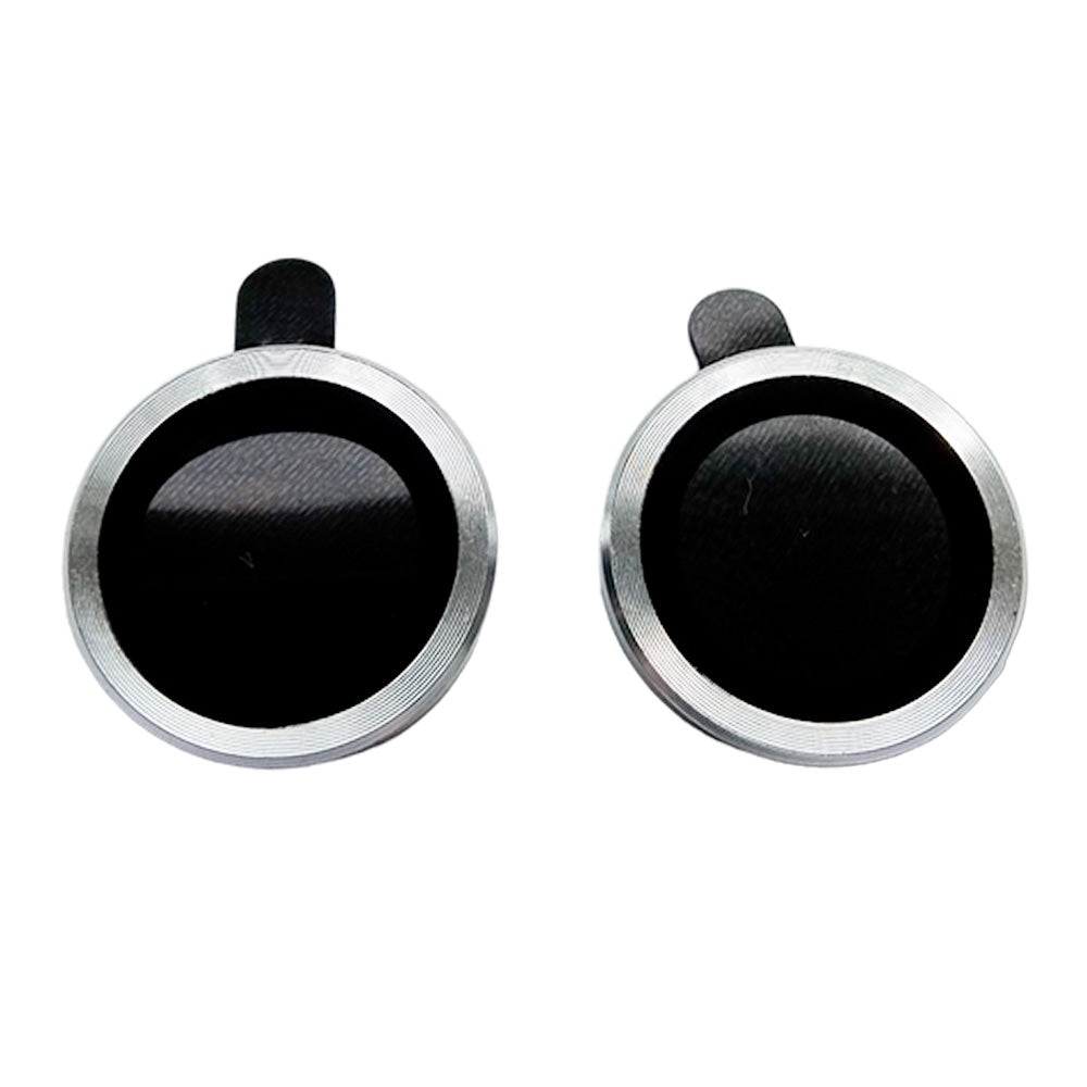 Accessory the king tempered glass camera iphone 15 metal silver color