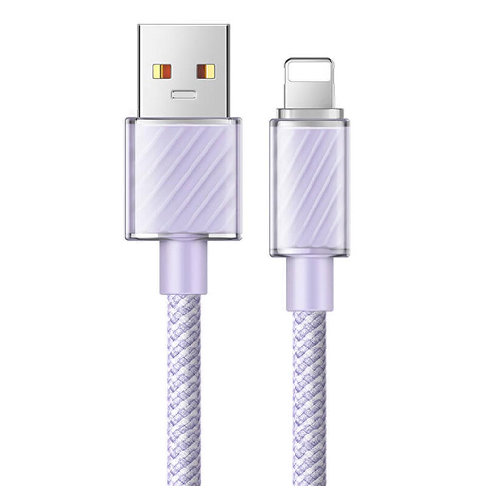 Ca-3642 1.2M Long Iphone Usb A Lighting 3A Purple Color