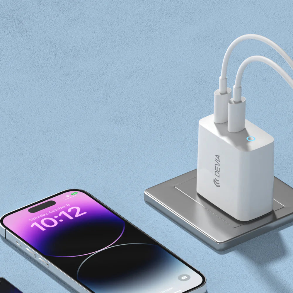 Devia Quick Charge Extreme Speed Series Pd 45W 2C White Charger