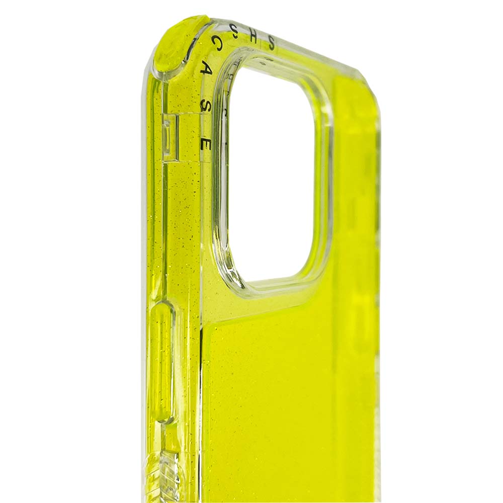 Estuche el rey glitter iphone 14 pro defender color verde