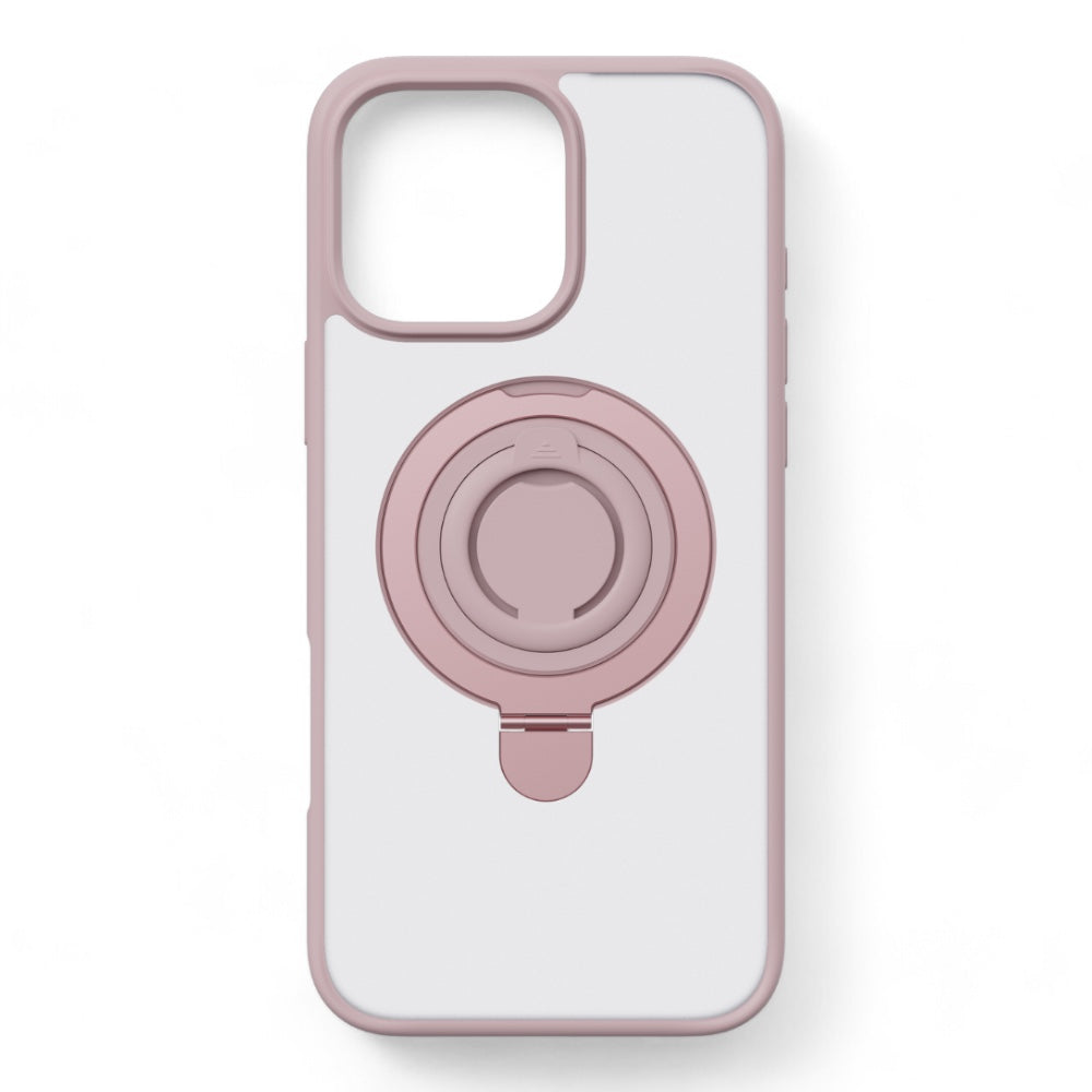 Devia magsafe iphone 16 plus delight series magnetic case with bracket fuchsia color