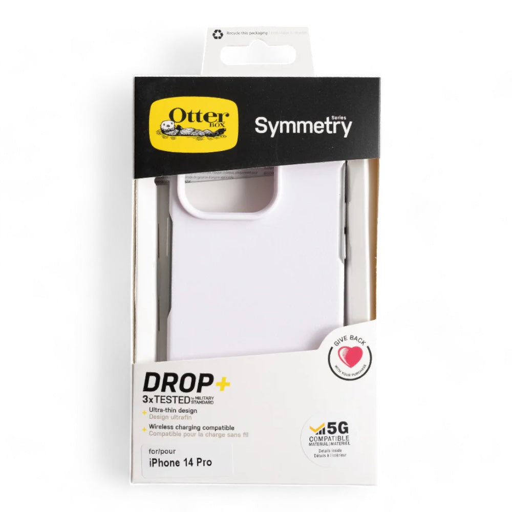 otterbox symmetry classic case apple iphone 14 pro white color