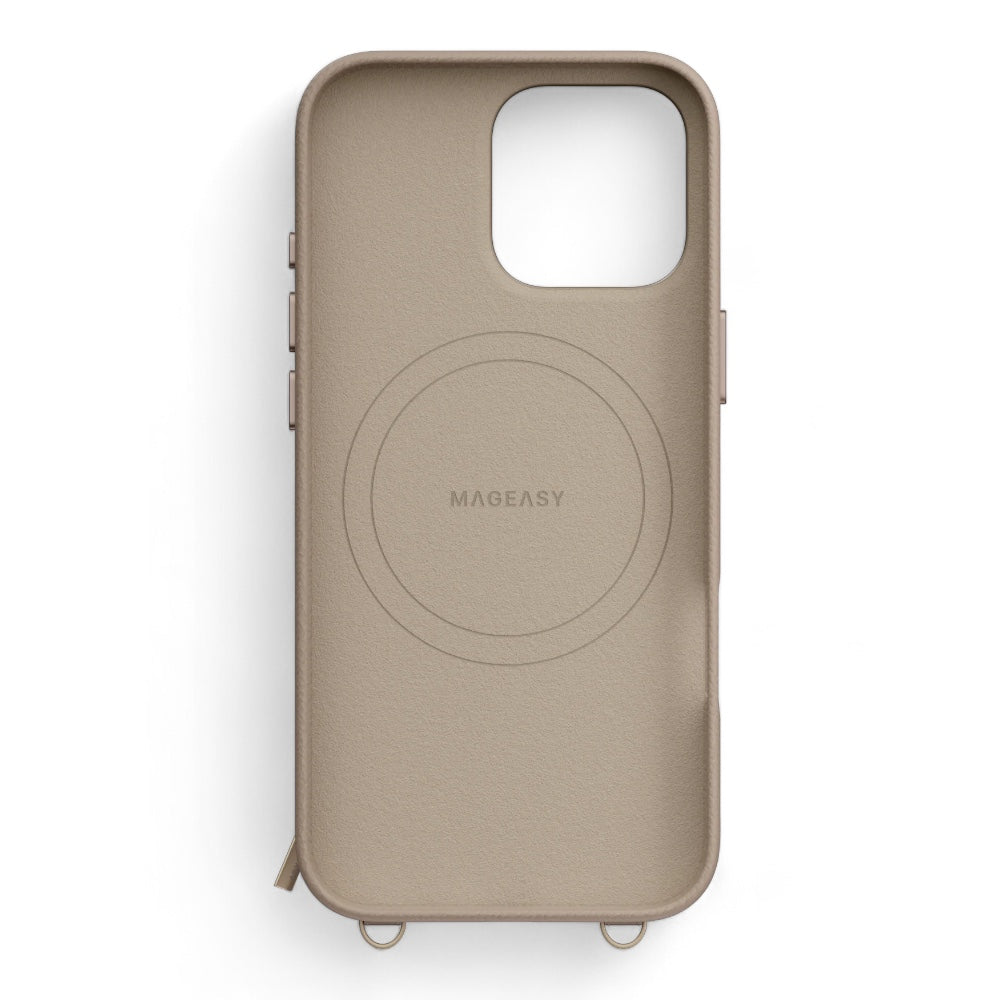 Switcheasy wallet iphone 16 pro pouch m wallet phone case with stand camel brown coffee color