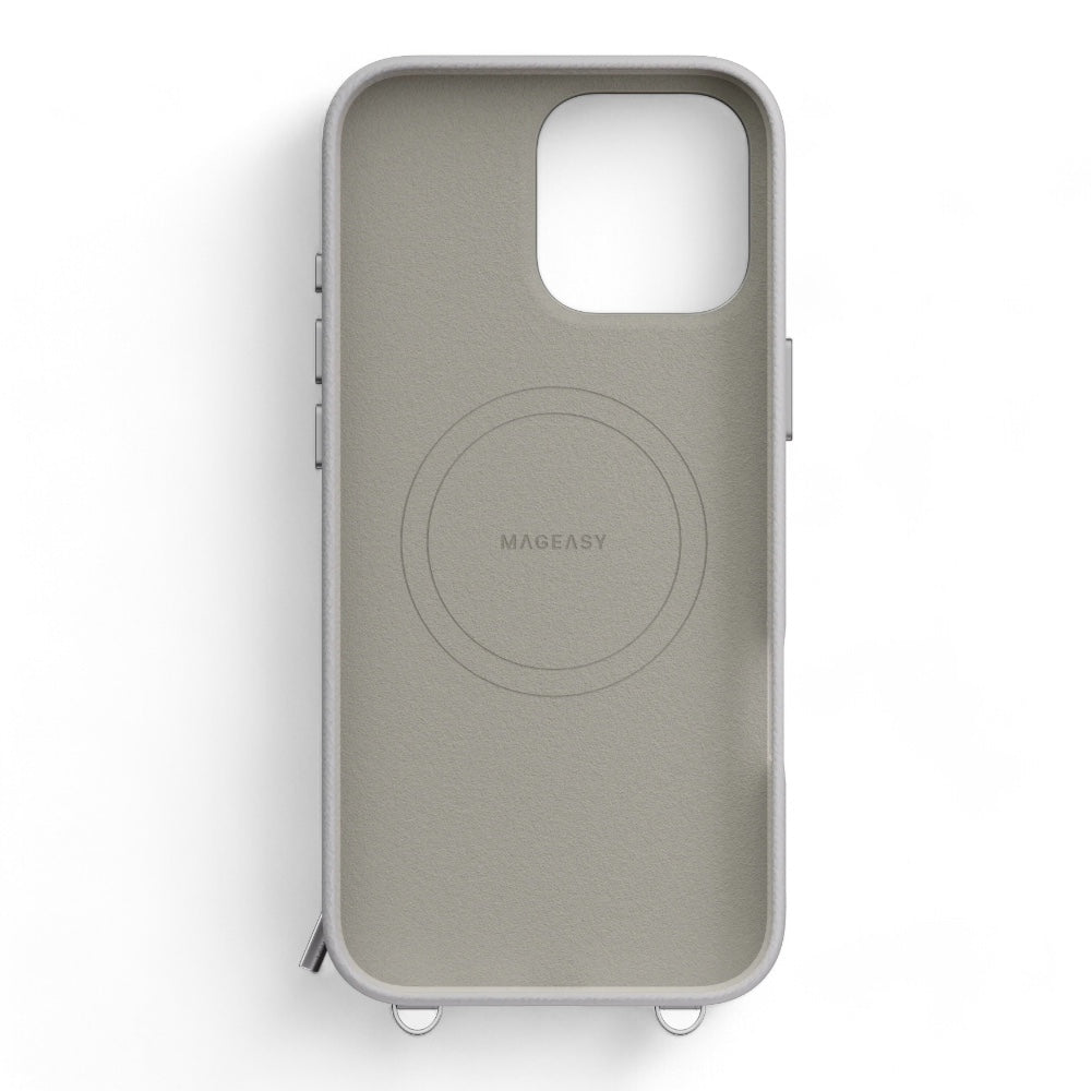 Estuche switcheasy wallet iphone 16 pro pouch m wallet phone case with stand color gris