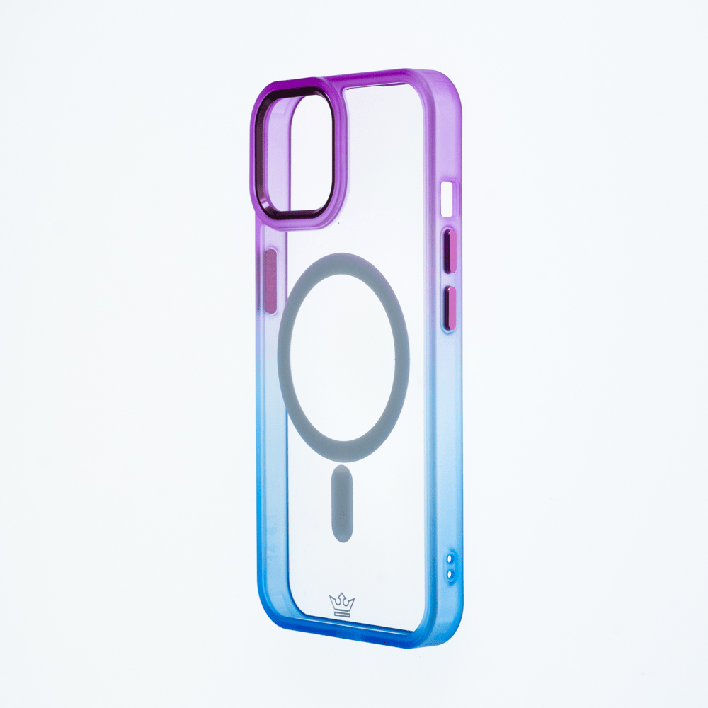 magsafe case the king degrade edge and magsafe apple iphone 13 pro max purple / blue color