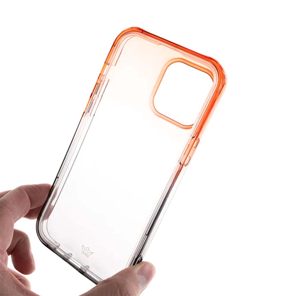 Estuche clasico el rey degrade apple iphone 14 pro max color naranja / gris