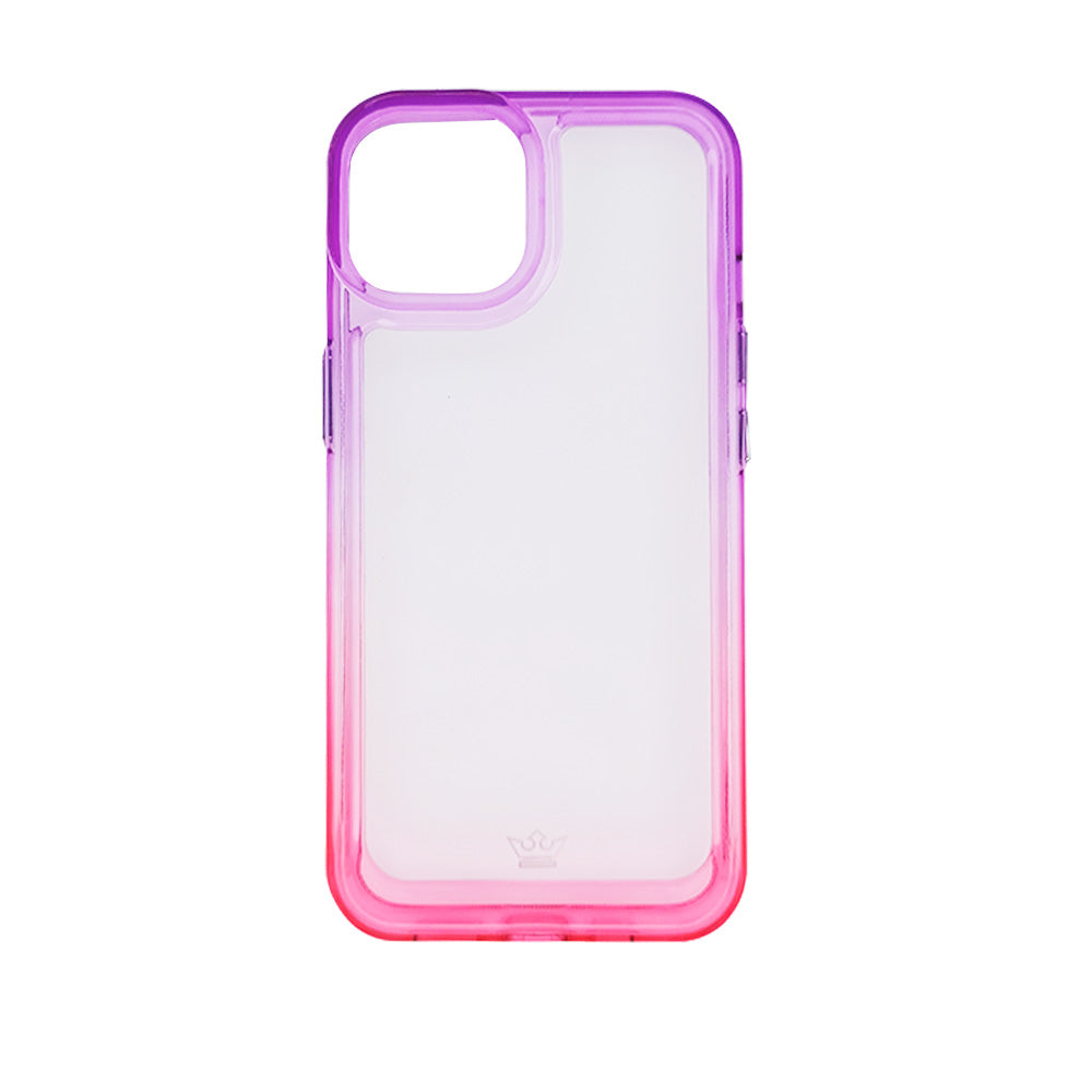 classic case the king degrade apple iphone 14 purple / pink color