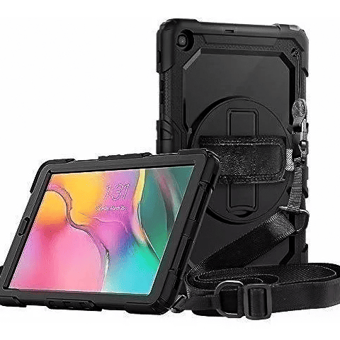 Estuche tablets generico heavy duty apple ipad pro 10.5 , ipad air 3 color negro