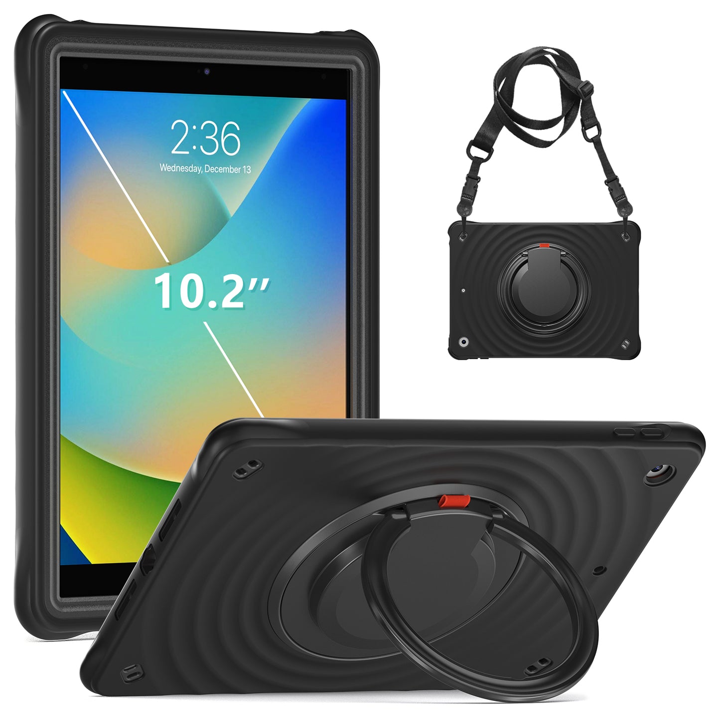 Estuche chief engineer b series modelo ipad 10.2 color negro con strap