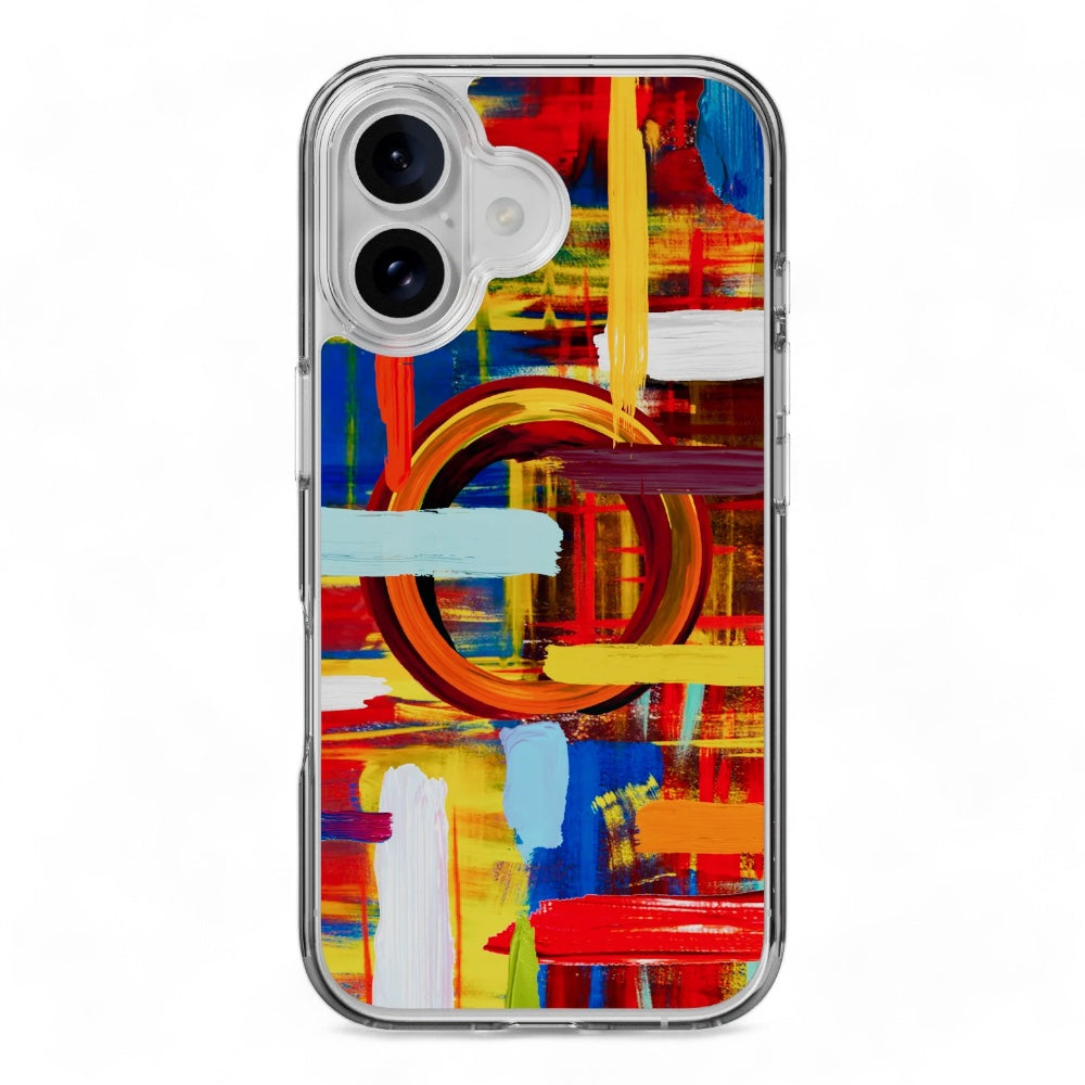 switcheasy skin case iphone 16 style m pattern shockproof case painting color multicolor