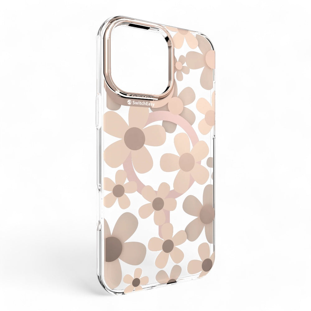 Estuche switcheasy skin iphone 16 pro fleur m 3d patterned shockproof case rosž color rosado arena