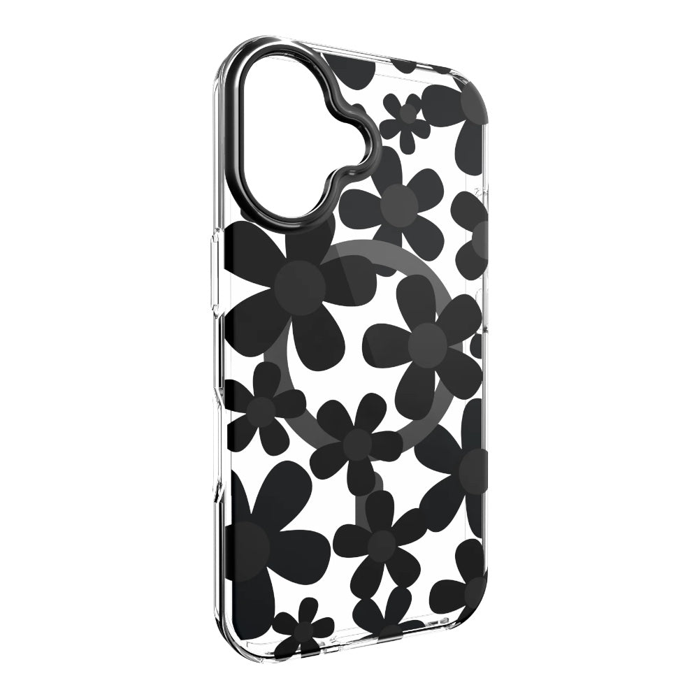 Estuche switcheasy skin iphone 16 plus fleur m 3d patterned shockproof case for 2024 iphone 2 lenses large color negro