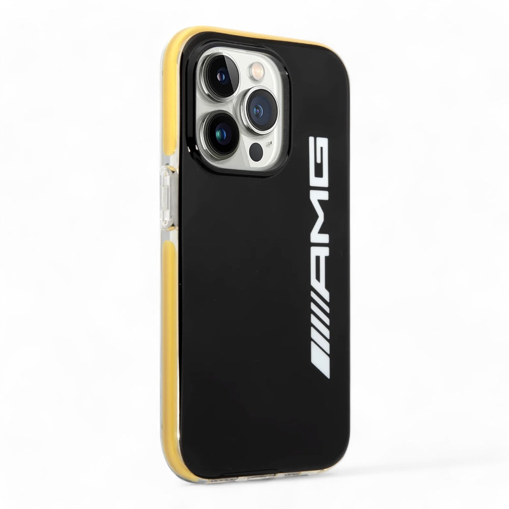 Estuche amg hc pc/tpu black yellow iphone 14 pro max color amarillo