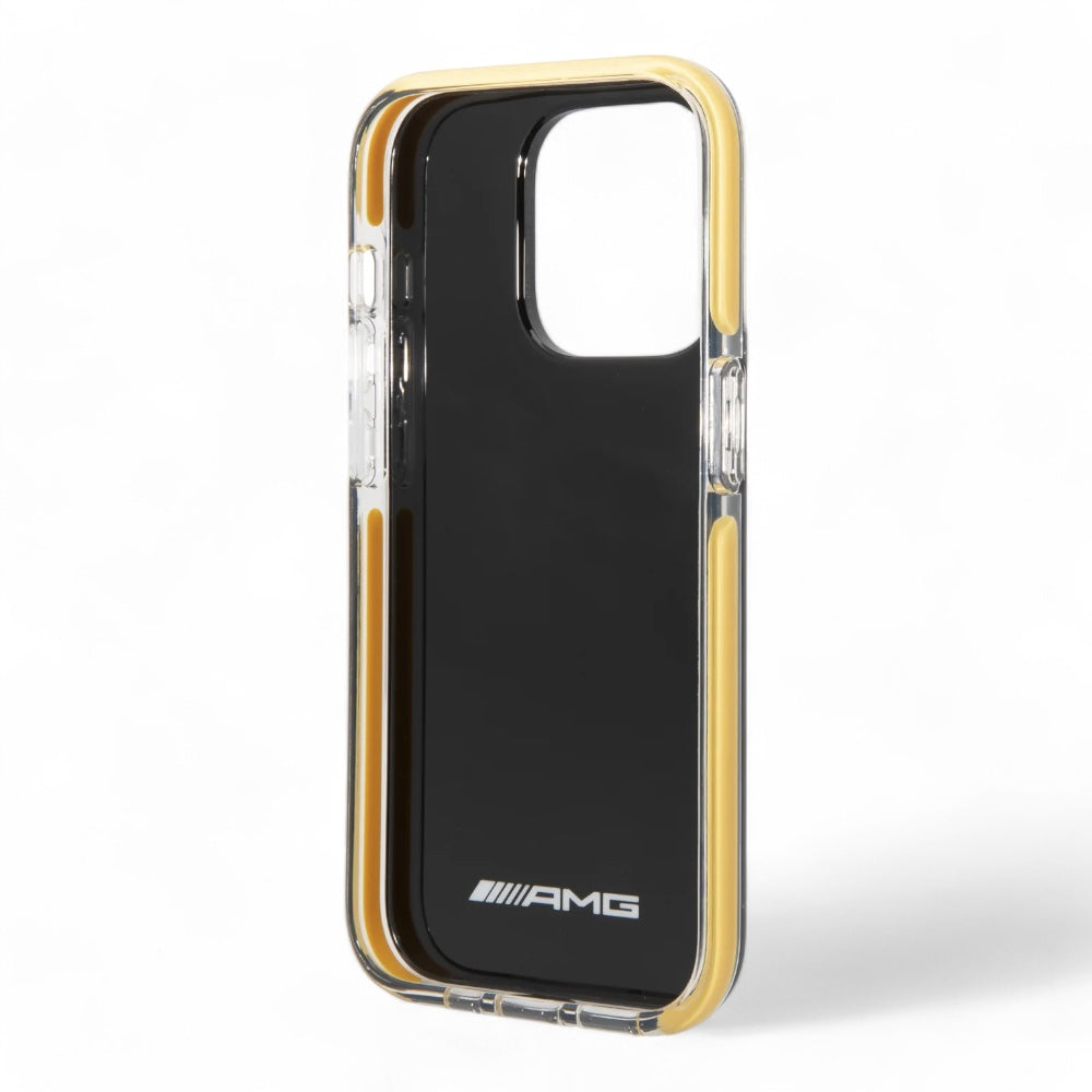 Estuche amg hc pc/tpu black yellow iphone 14 pro max color amarillo