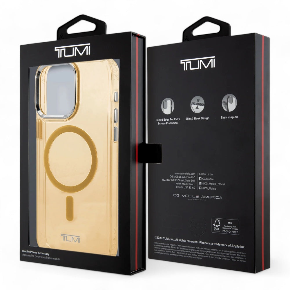 Tumi Hc Magsafe Transparent Berry Iphone 15 Pro Max Case Yellow