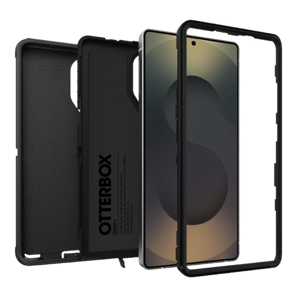 Estuche otterbox defender con magsafe y clip color negro modelo samsung 25 ultra