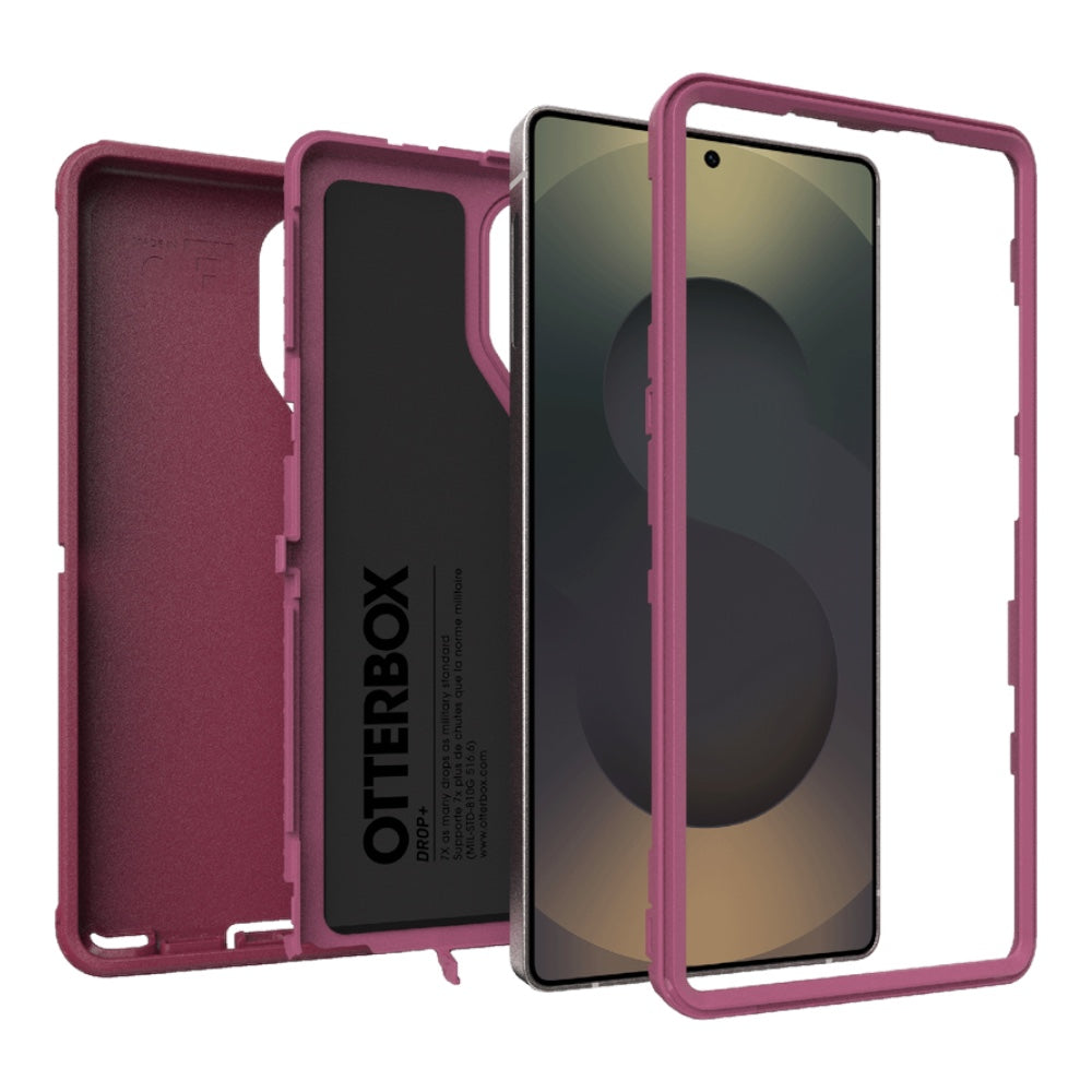 Estuche otterbox defender con magsafe y clip color corinto modelo samsung 25 ultra