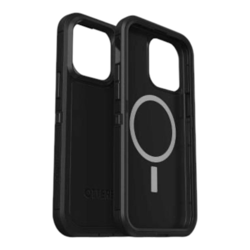 Estuche otterbox defender con magsafe y clip color negro modelo iphone 14 pro
