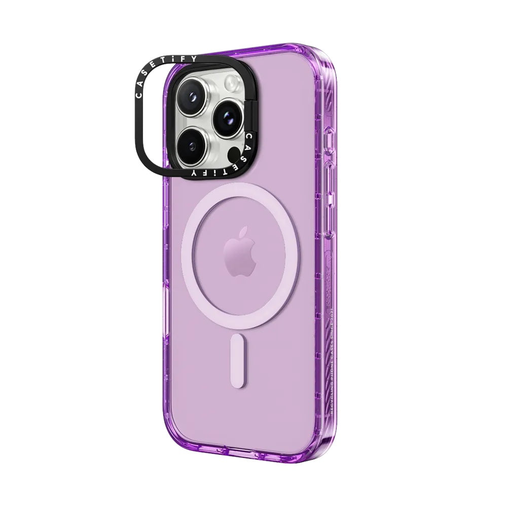 Casetify ring stand con magsafe iphone 16 pro color morado
