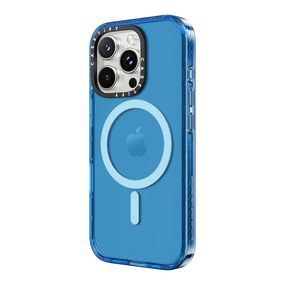 Casetify impact con magsafe iphone 14 azul