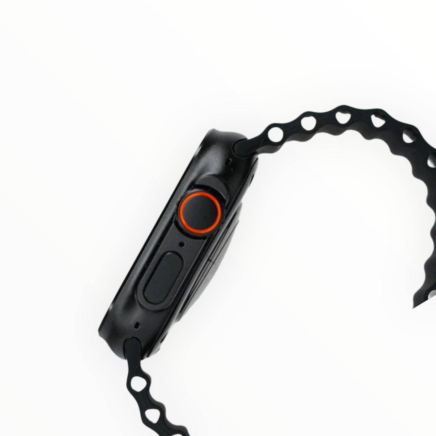 Generic gadget smart watch ultra 2 v9 with black bracelet black color