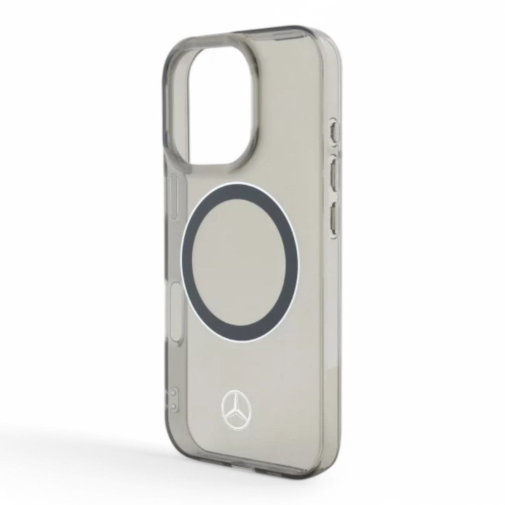Mercedes-Benz mb hc magsafe transparent pc/tpu silver ring black iphone 16