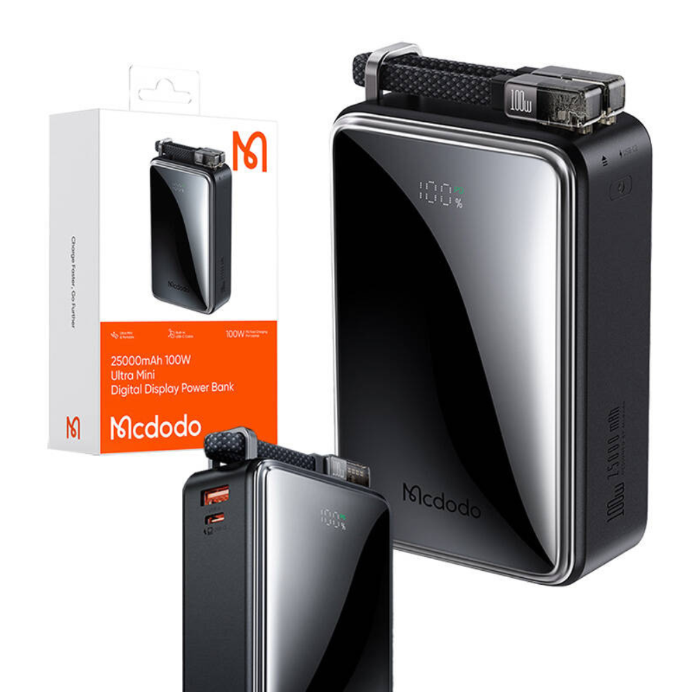 Bateria - Mcdodo 25000mAh 100W Digital Display Power Bank