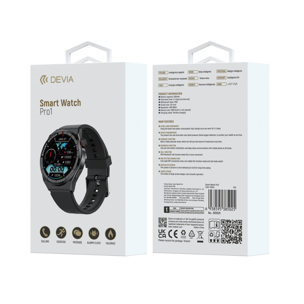 Gadget - Devia Smart Watch Pro 1