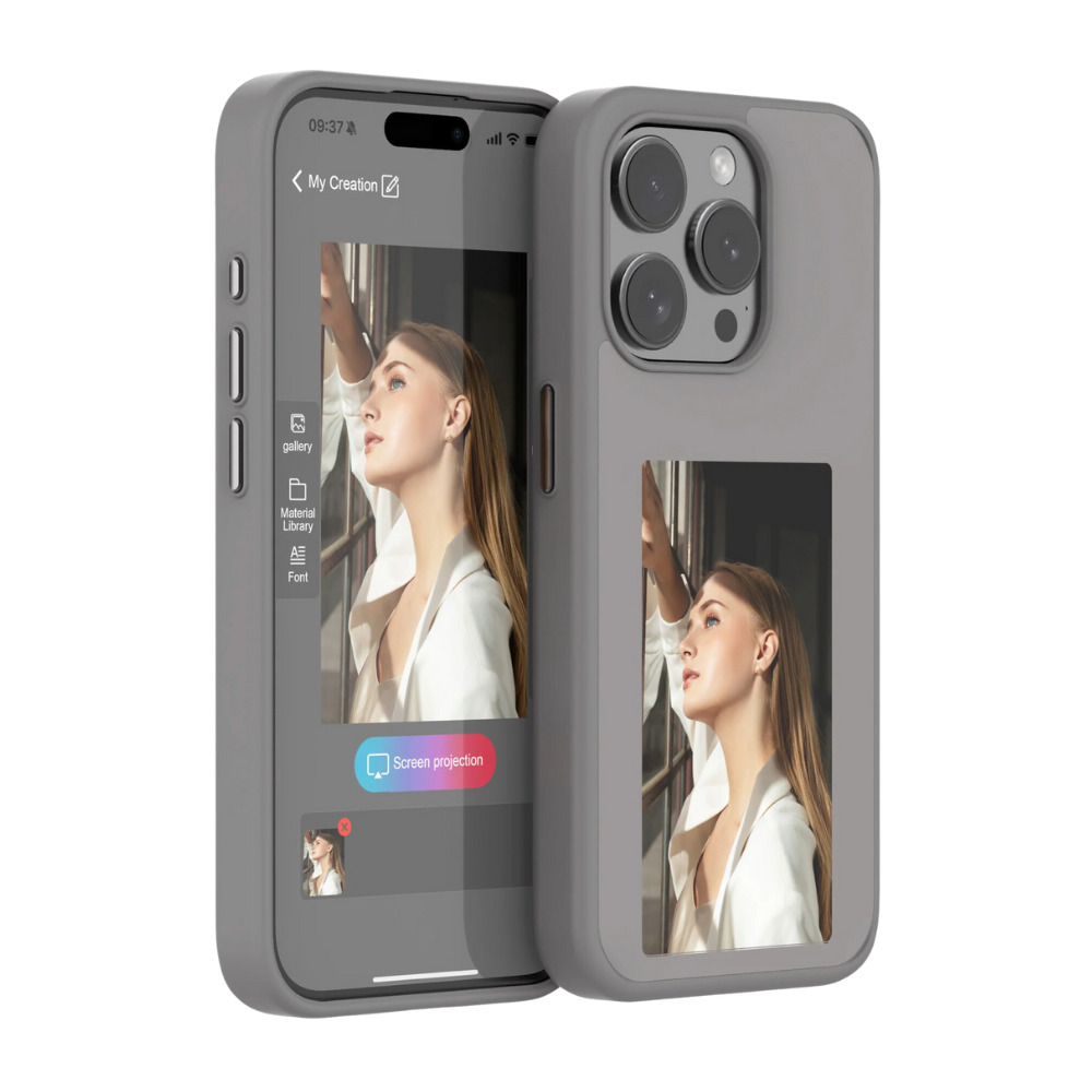 Case - DIY Ink Case Personalized Gray iPhone 15 Pro Max