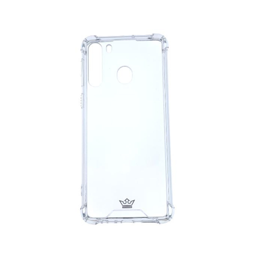 Estuche proteccion el rey hard case reforzado samsung a21 color transparente