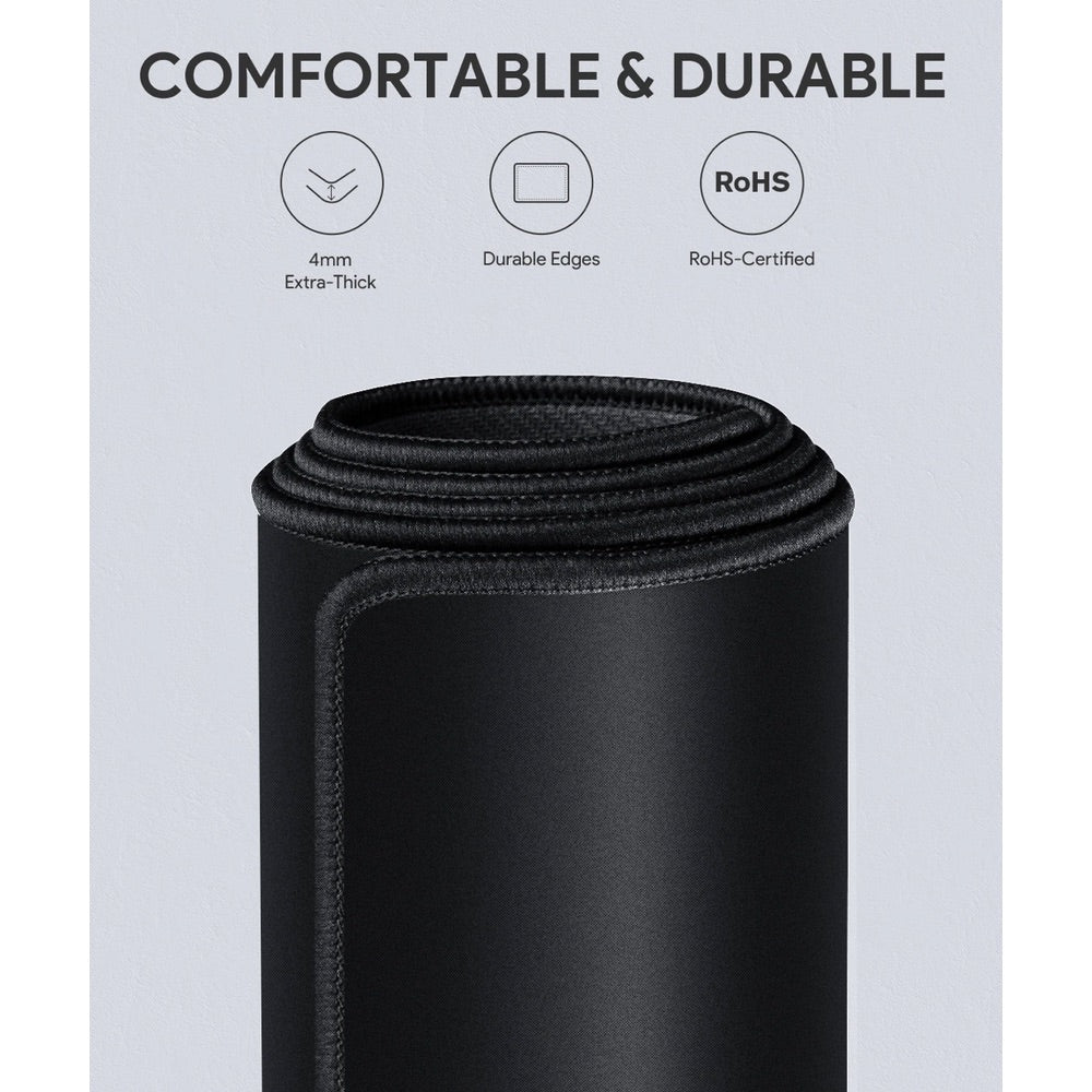 Gadget Aukey Gaming Xl Mouse Pad 47.2 X 23.6 X 0.12In Color Black