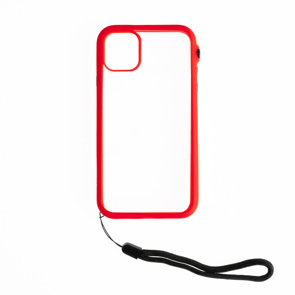 catalyst impact apple iphone 11 pro max clear case red color