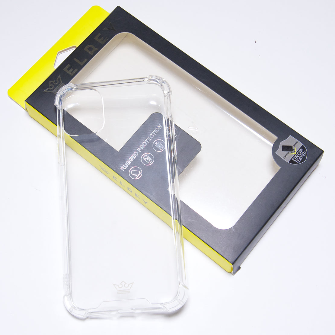 Protective case the king hard case reinforced apple iphone 11 pro transparent color