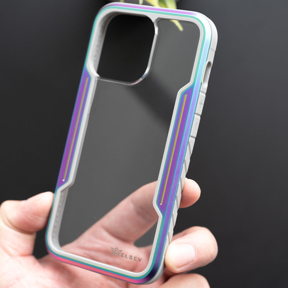 Estuche proteccion el rey defense apple iphone 13 pro color tornasol