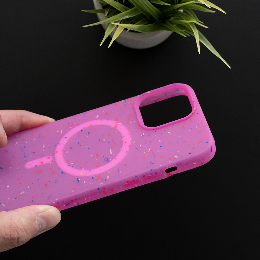 Estuche magsafe el rey magsafe core apple iphone 13 pro max color rosado