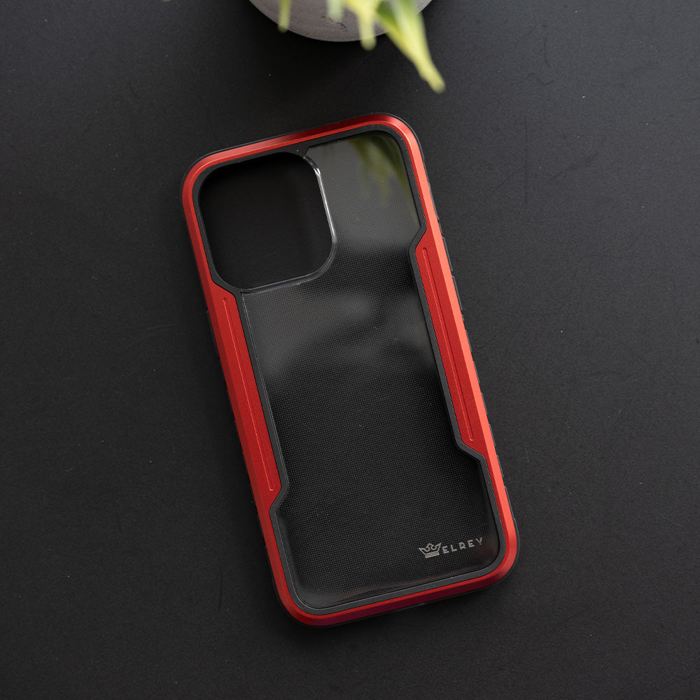 Protective case the king defense apple iphone 13 pro max red color
