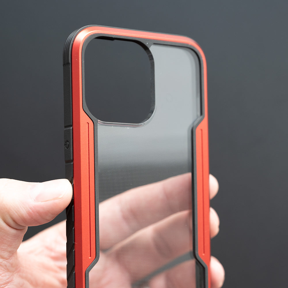 Protective case the king defense apple iphone 13 pro max red color