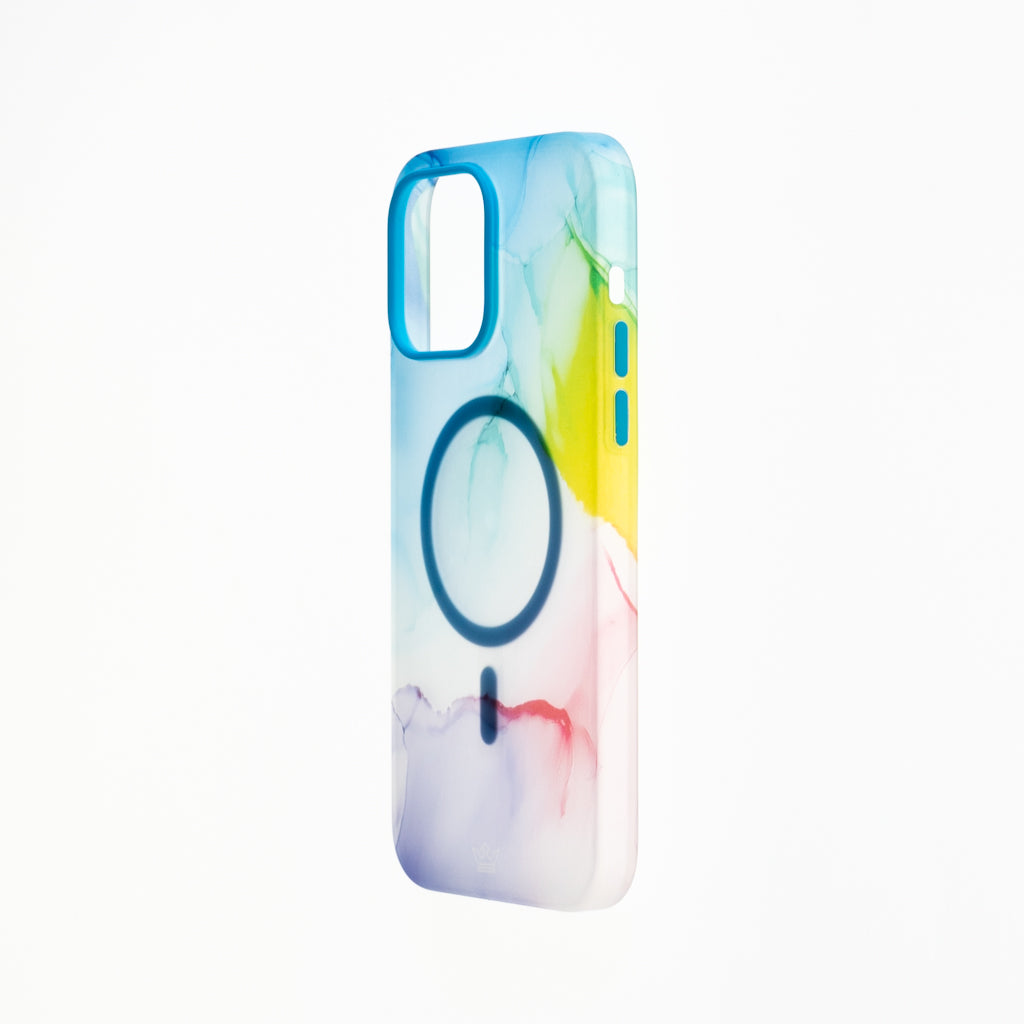 classic case the king figure apple iphone 14 rainbow color