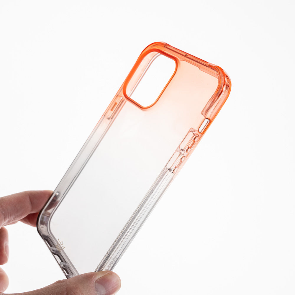 classic case the king frame degrade apple iphone 14 plus orange / gray color