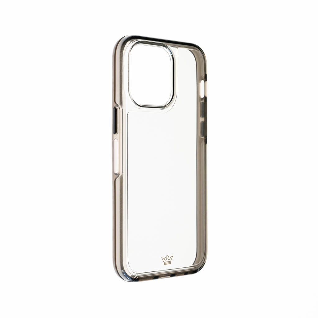 Estuche transparente el rey symmetry apple iphone 14 pro max color gris / transparente