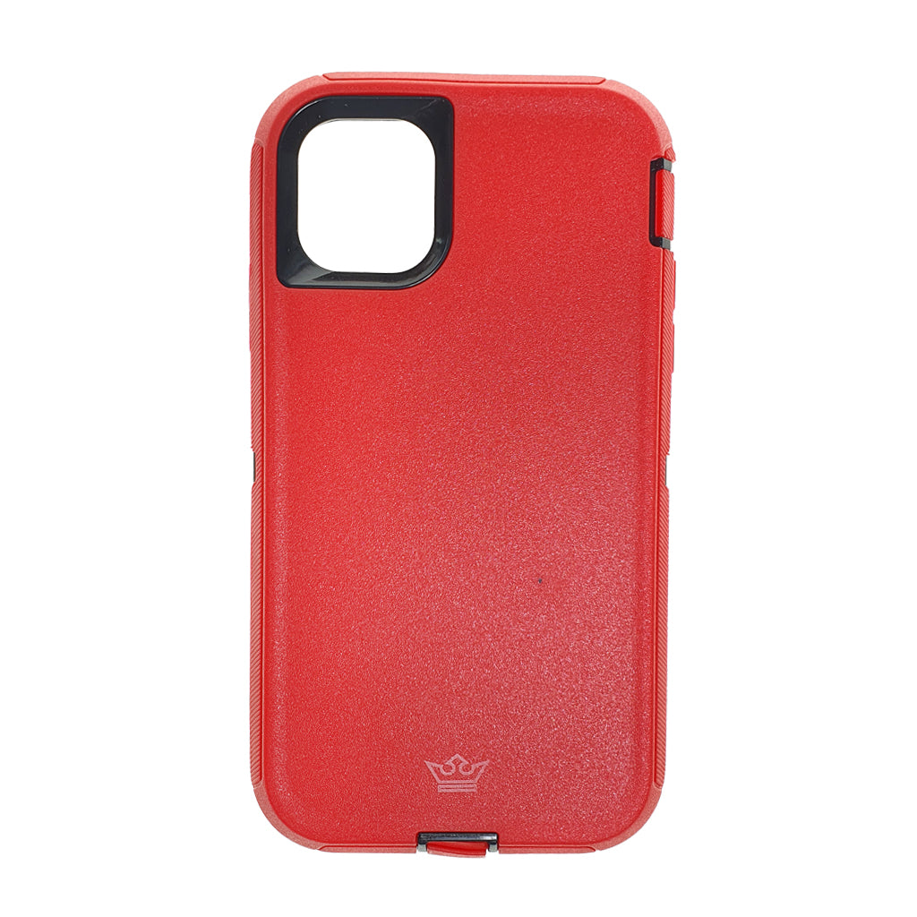Protective case the king defender apple iphone 11 pro red color