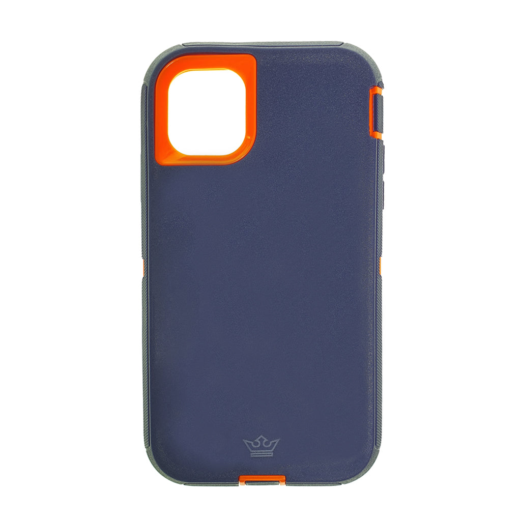 Protective case king defender apple iphone 11 pro color blue / orange