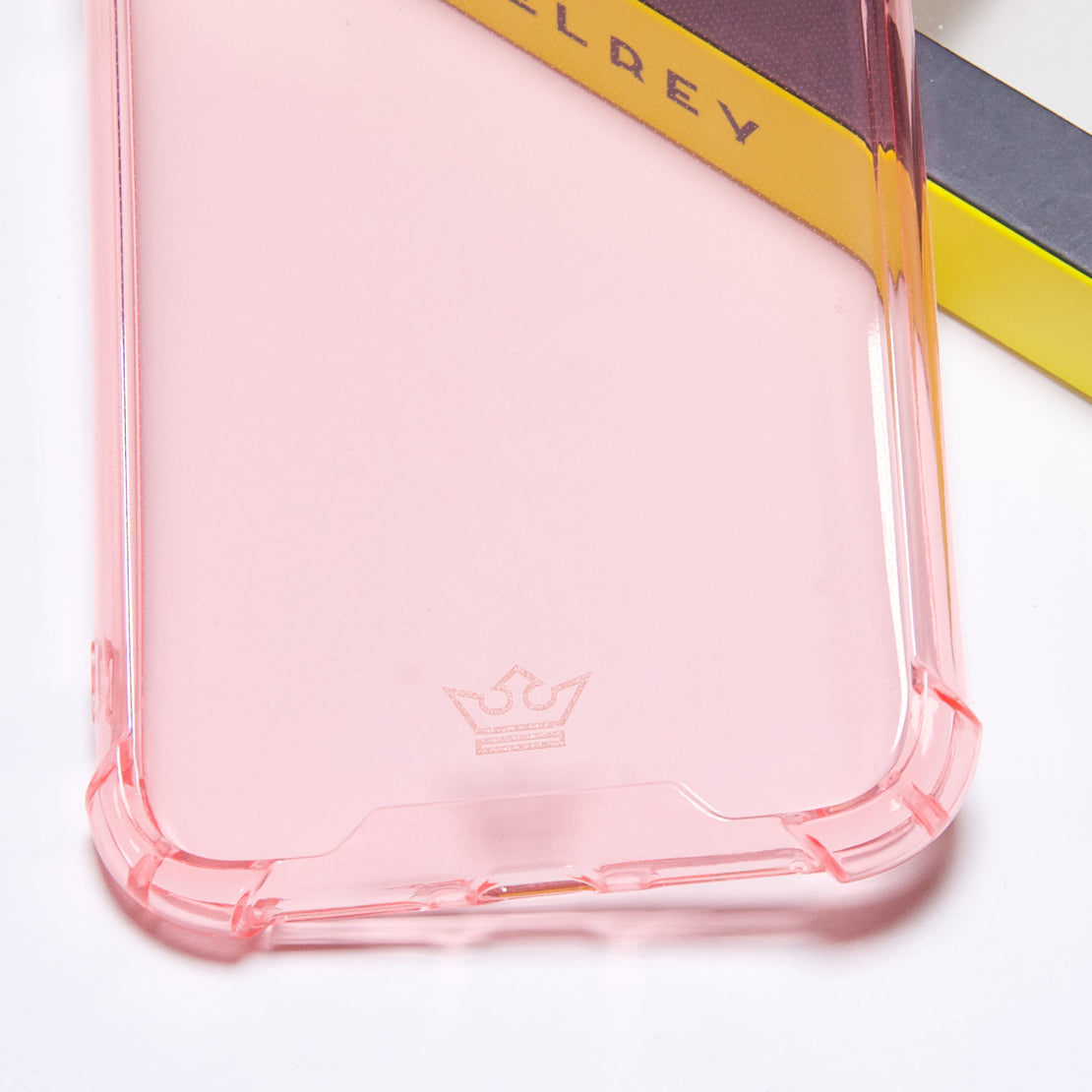 Protective case the king hard case flexible reinforced apple iphone 11 pro pink color