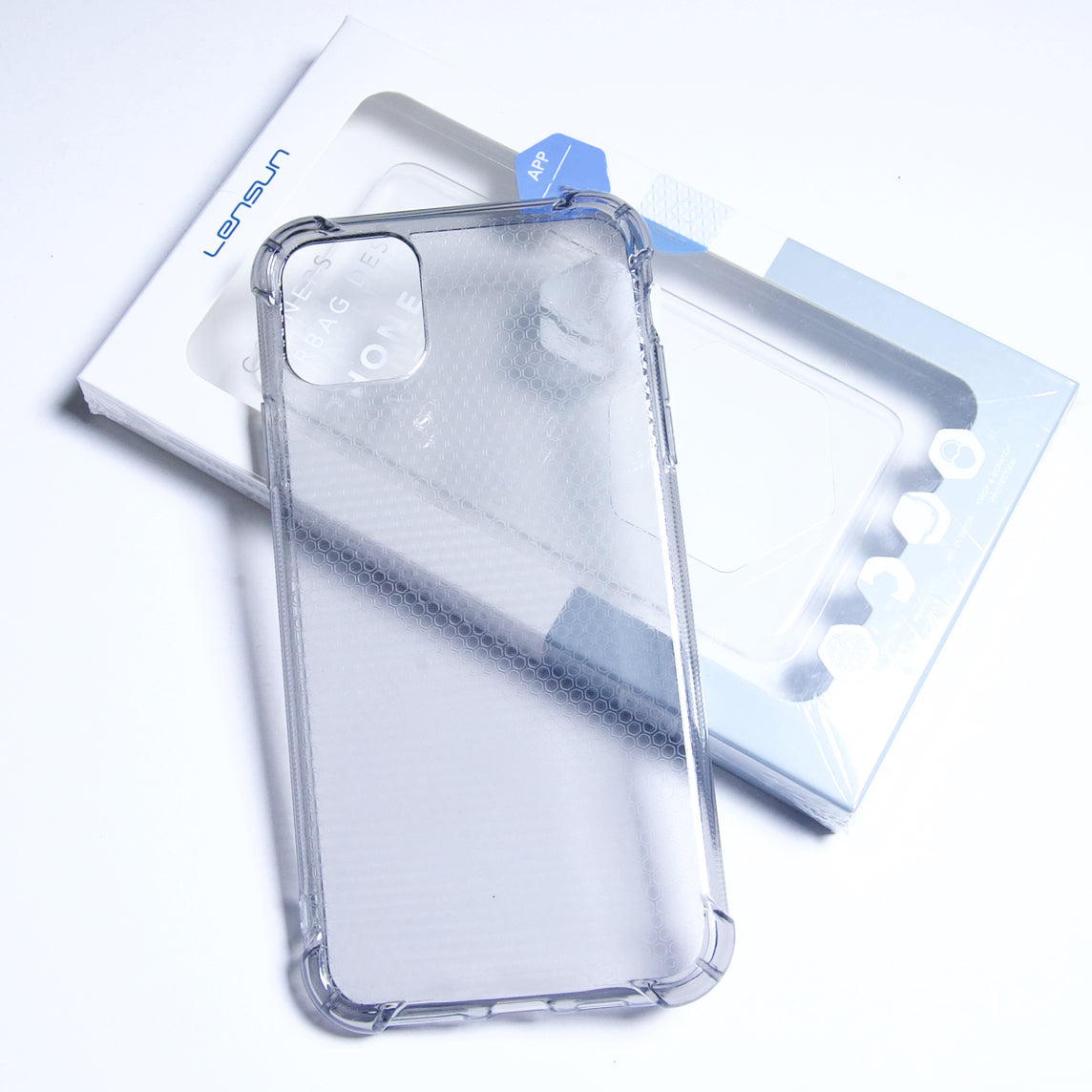 classic lensun airbag design case for apple iphone 11 pro grey color