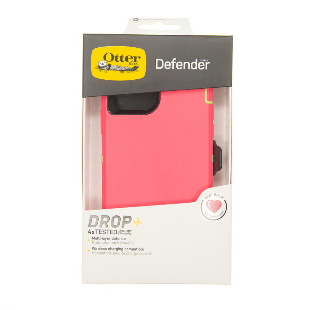 Otterbox Defender Protective Case for Apple iPhone 12, iPhone 12 Pro, Pink/Green