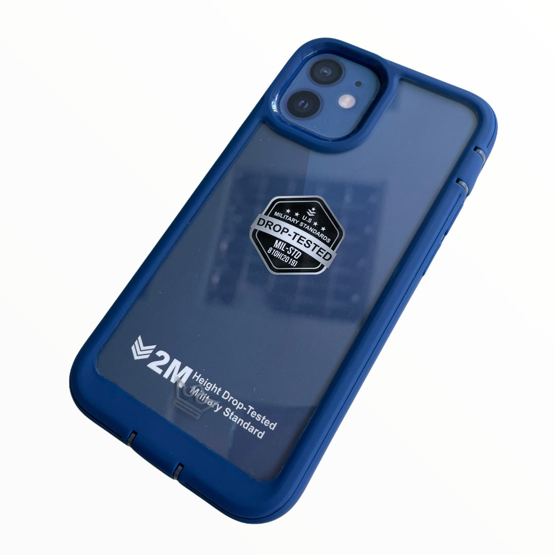 Estuche proteccion el rey warrior a prueba de impactos apple iphone 12 mini color azul