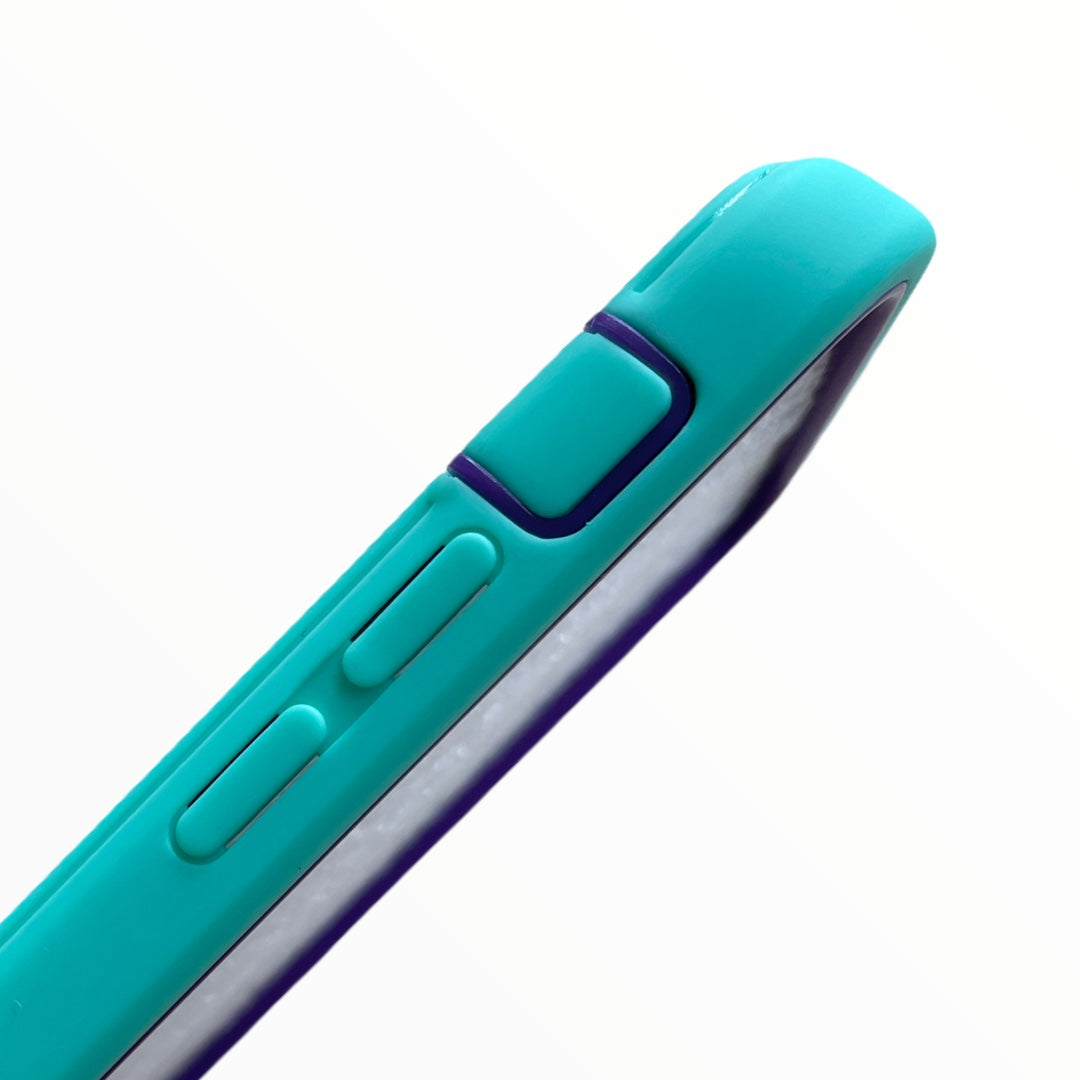Protective case the warrior king shockproof apple iphone 12 pro max turquoise color